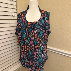 Duluth Trading Company Women’s Heirloom Gardening Vest Large (L) Vegetable Print